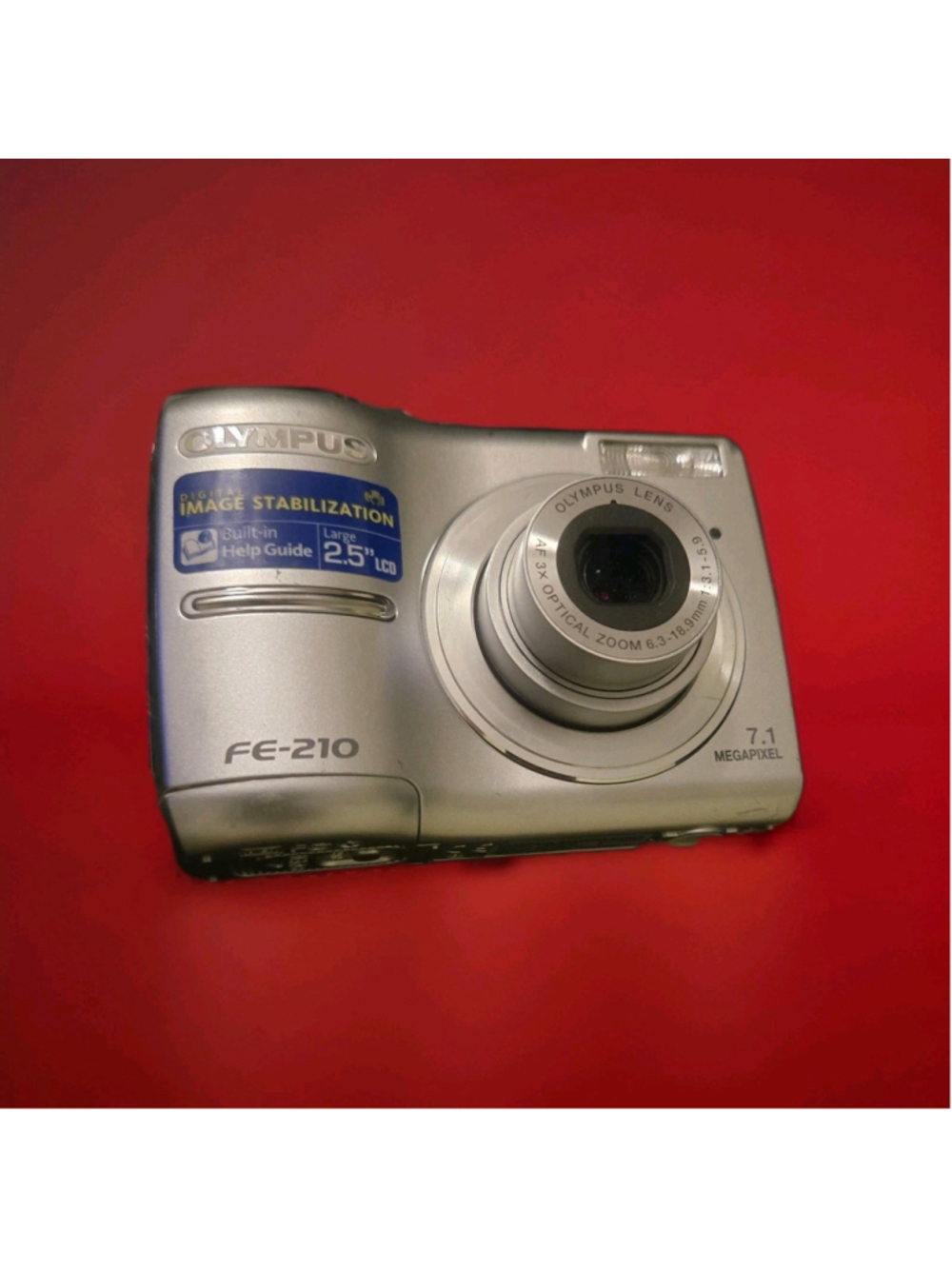 Olympus Digital Camera FE-210 7.1MP Silver Works